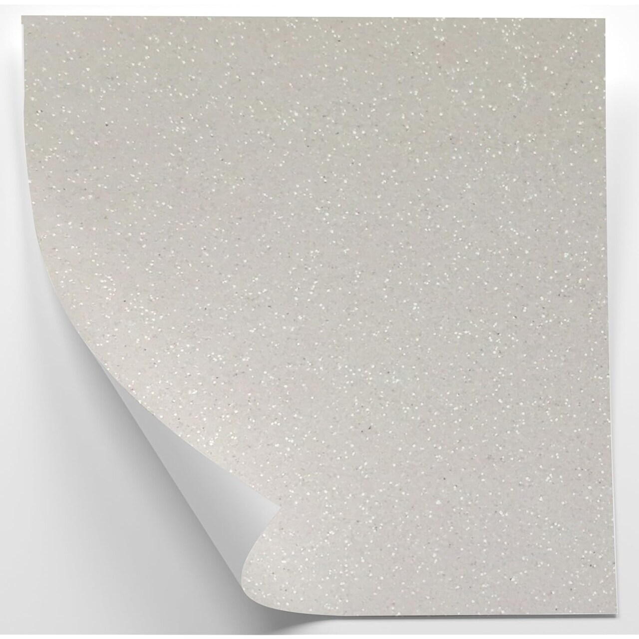 White Glitter Cardstock - 10 Sheets Premium Glitter Paper - Sized 12" x 12" - Perfect for Scrapbooking, Crafts, Decorations, Weddings